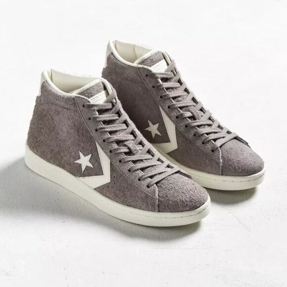 Converse Pro Leather 76 Vintage Suede High Top Sneaker 155336C Grey Size 11 - Picture 2 of 13